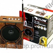 Радиоприемник колонка MP3 Golon RX-188 MIC WOODEN par003024