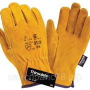 Утепленные спилковые перчатки 0128 3М