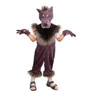 Карнавальный костюм для детей Элит Классик серый Волчонок детский, 26 (110 см) фото
