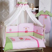 Комплект постельного белья Feretti детский 6 пр. ПКФ6 Princess Premium pi