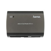 Карт-ридер USB2.0 Hama H-49009 серебристый фото