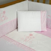 Детский постельный комплект Veres "Sweet Bear pink" 7 единиц