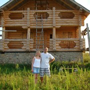 Монтаж домов из профилированного бруса, кровельные работы фото