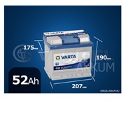 Батарея Varta Blue Dynamic 52Ah C22 обратная полярность