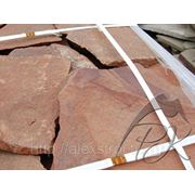 Камень пластушка терракотово-красная 3 см фото