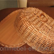 Хлебница плетенная из лозы фото