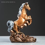Сувенир "Конь на дыбах" бронза, 44 см, микс