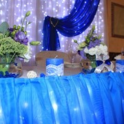 Оформление свадьбы в синем цвете фото
