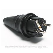 Вилка кабельная каучук TEM (1/16A | 220-250V) 2P+E, IP44