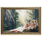 Гобеленовая картина “Сон“ 44*64 см рамка микс фото