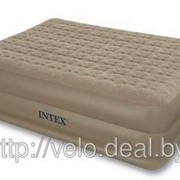 Надувная кровать Intex 66958 Ultra Plush 152х203х46см с встр. насосом 220 В фото