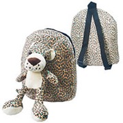 Рюкзак KWELT Пятнистый леопард, 1 отделение, регулируемые лямки 30*24*8см фото