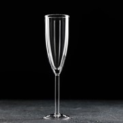 Бокал для шампанского с двойными стенками Magistro «Дуо», 100 мл, 5,2×5,2×22,5 см фотография