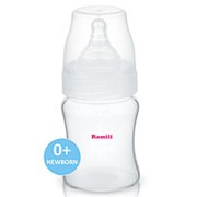 Бутылочка для кормления противоколиковая Ramili Baby, 210мл, 0+, слабый поток AB2100 фото