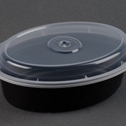 Овальный пищевой контейнер, полипропилен, 500, Pactiv, OC16 фото