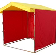 Палатка торговая (Красно-желтая) фото