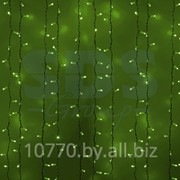 Гирлянда “Светодиодный Дождь“ 2х3м, постоянное свечение, белый провод, 220В, диоды ЗЕЛЁНЫЕ, NEON-NIGHT фото