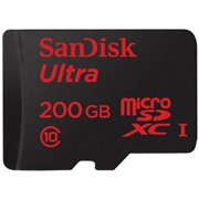 Карта памяти SANDISK 200GB microSD Class 10 UHS-I (SDSDQUAN-200G-G4A) фотография