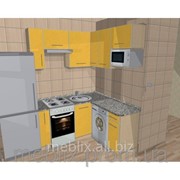 Кухня для дома угловая под заказ стандарт 1520 х 1550 мм фото