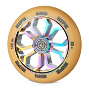 Колесо для самоката Hipe Medusa Wheel LMT36 120мм brown/core neo chrom 1шт фотография