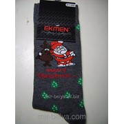 Мужские новогодние носки Ekmen Санта & Олень фотография
