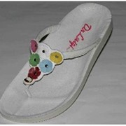 Обувь медицинская, кожаная Вьетнамки с цветочками PU-02-01-61-01-KS фото