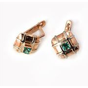 Серьги с изумрудами фото