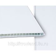 Пластик белый, панель ПВХ 0,250х6 м. для внутренней отделки фото