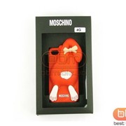 Накладка iPhone 4S MOSCHINO (кролик силикон) красный 70525f фотография