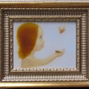 Картины, антиквариат и раритеты, дитя с птичками фотография