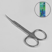 Ножницы маникюрные, для кутикулы, загнутые, 10 см, цвет серебристый, CS-1/7-S (CVD) фотография