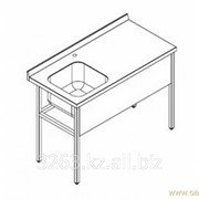 Стол c цельнотянутой мойкой 500x500x250мм слева, без полки, 1000x700x850мм, серия – Стандарт, ONS SMCZ-1B 12.06.01 фотография