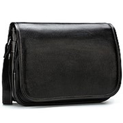 Кожаная сумка “Риана“ (чёрная) фото
