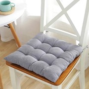 Подушка для стула 40 х 40 см серо-голубая фото