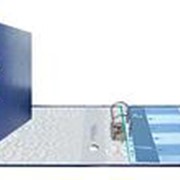 Папка-регистратор Expert Complete Classic, сверху пластик, внутри - картон, 75 мм, синий фотография