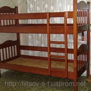 Двухъярусная деревянная детская кровать Ниагара (массив - сосна, ольха).
