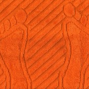 Махровый коврик полотенце для ног 50х70 оранжевого мандаринового цвета 700 гр/м2 хлопок 100% для отелей Туркменистан “Ашхабат“ фото