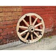 Настоящее колесо от телеги 62см фотография