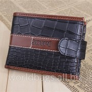 Мужской стильный кошелёк 1204 черный фото