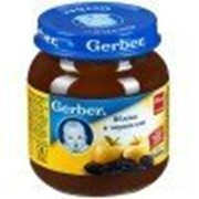 Пюре Gerber Яблоко и черника, с 5 мес 130 гр фото