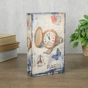 Сейф-книга дерево кожзам “Карманные часы. Париж“ 21х13х5 см фотография