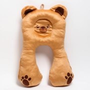 Подушка дорожная детская «Медвежонок», ортопедическая, цвет бежевый фото
