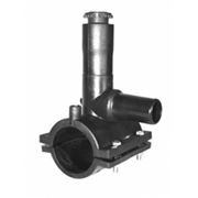 Седловой отвод с фрезой электросварной ПЭ100 SDR11 диам. 110х63 мм. фото