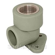 Угол полипропиленовый ST W25F3 25 - 1/2" F настенный (серый)