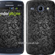 Чехол на Samsung Galaxy Core i8262 Чёрно-серые листья 843c-88 фотография