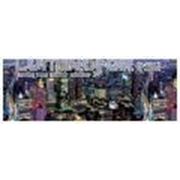 Рулонное цельное флуоресцентное полиэстровое полотно-обои «Metro City» фото