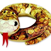 Антистрессовая подушка-игрушка “Змея Кира“ бол. фото