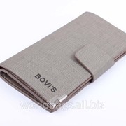 Мужской кошелёк Bovis 8020-3 (брак внутри) серый фото
