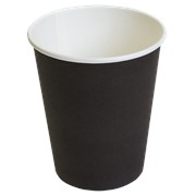 Бумажные стаканы для горячих и холодных напитков Черный 250 мл фото