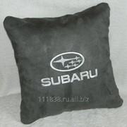 Подушка Subaru серая фотография